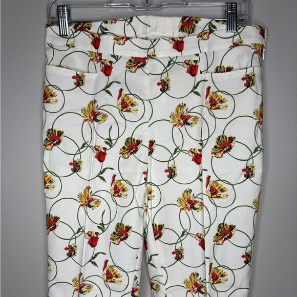 Akris Punto Franca Poppy Dot Print Stretch Cotton Ankle Pants - Picture 5 of 9